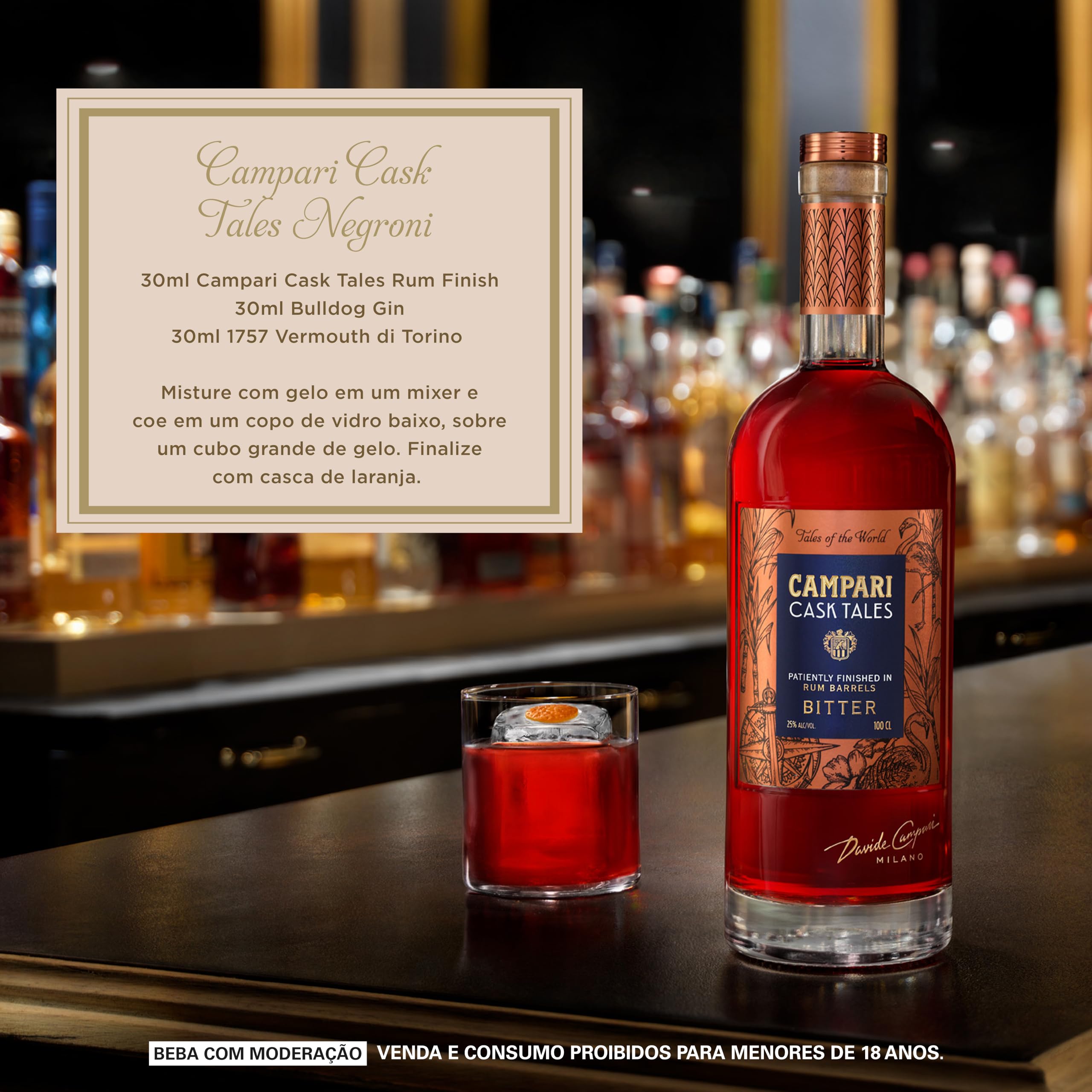 Campari Cask Tales Rum 1000ml - Edição Limitada | Amazon.com.br